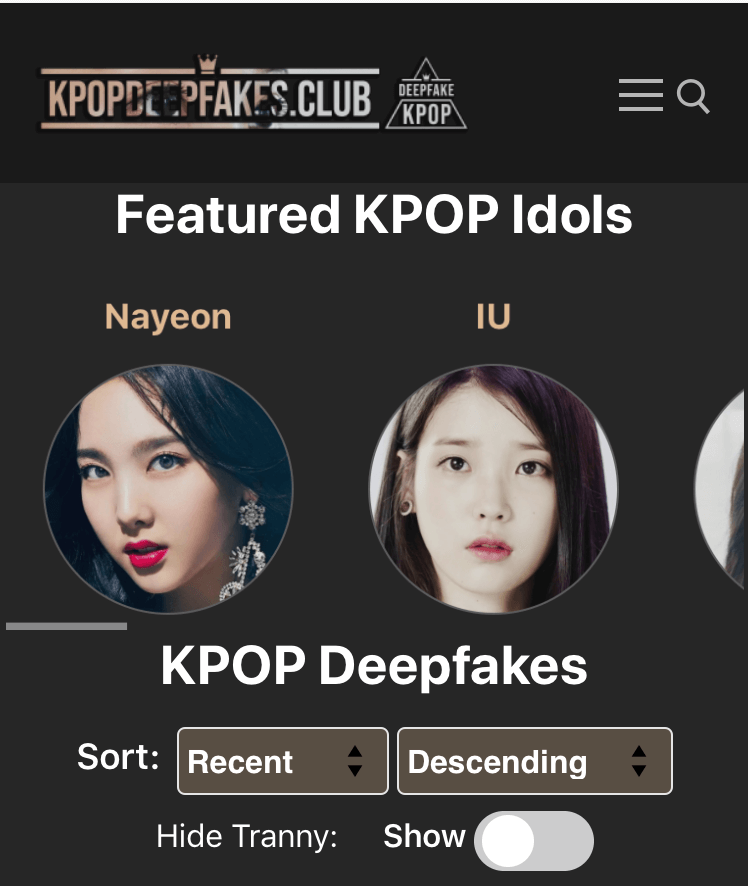 Kpop deepfake